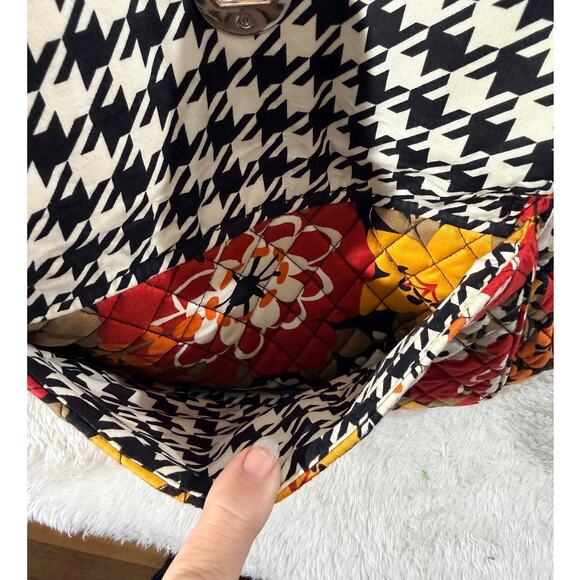Vera Bradley Quilted Floral Satchel Handbag Fall Autumn Pristine Condition - Picture 9 of 10